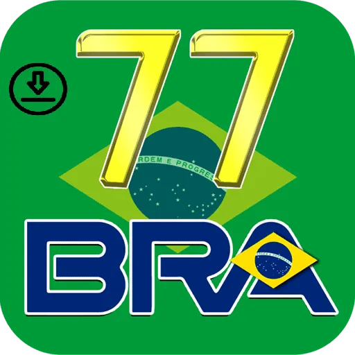 Banner destacando o app 77bra disponível para baixar grátis