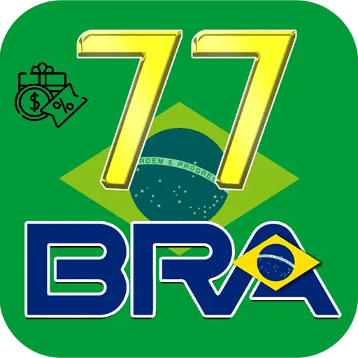 Imagem promovendo bônus 77bra com recompensas imperdíveis.